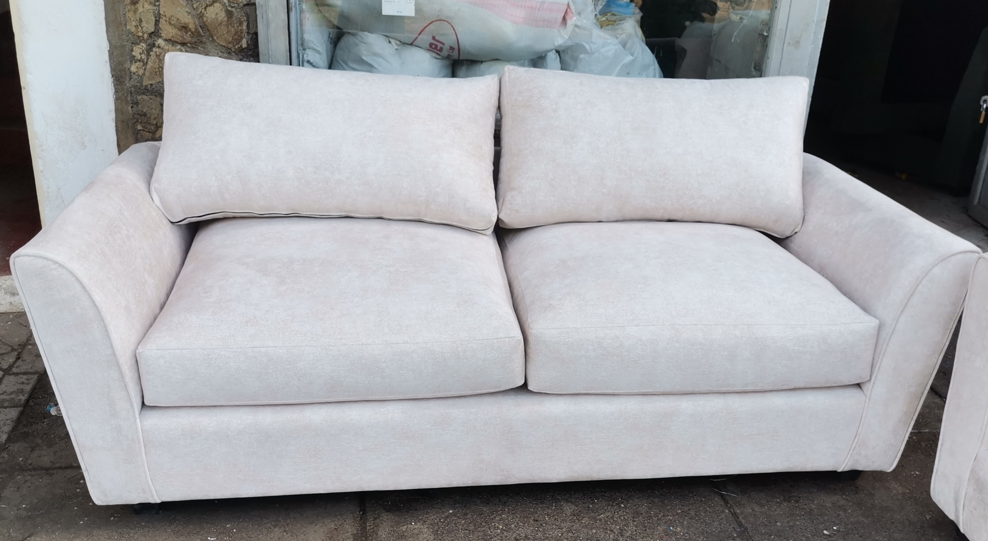 3-Seater Cream Beige Sofa