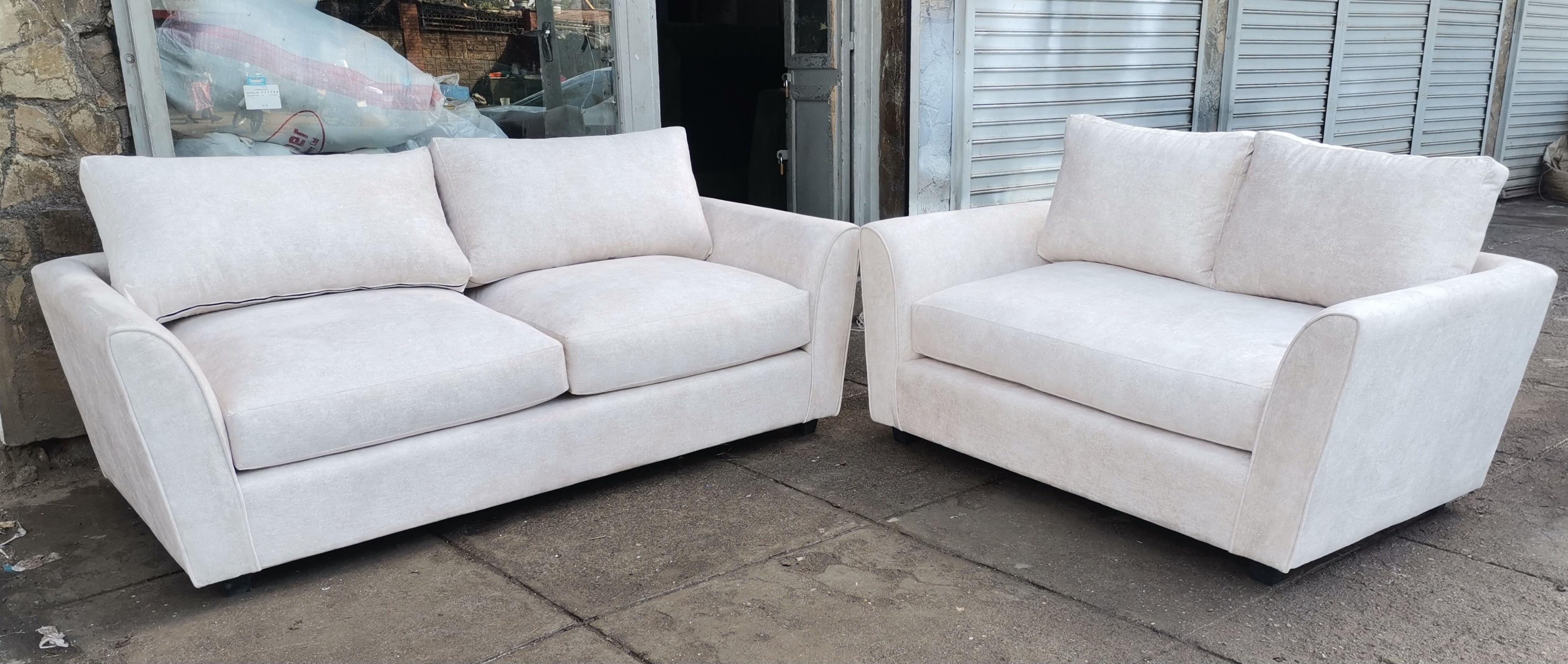 5-Seater Cream Beige Sofa