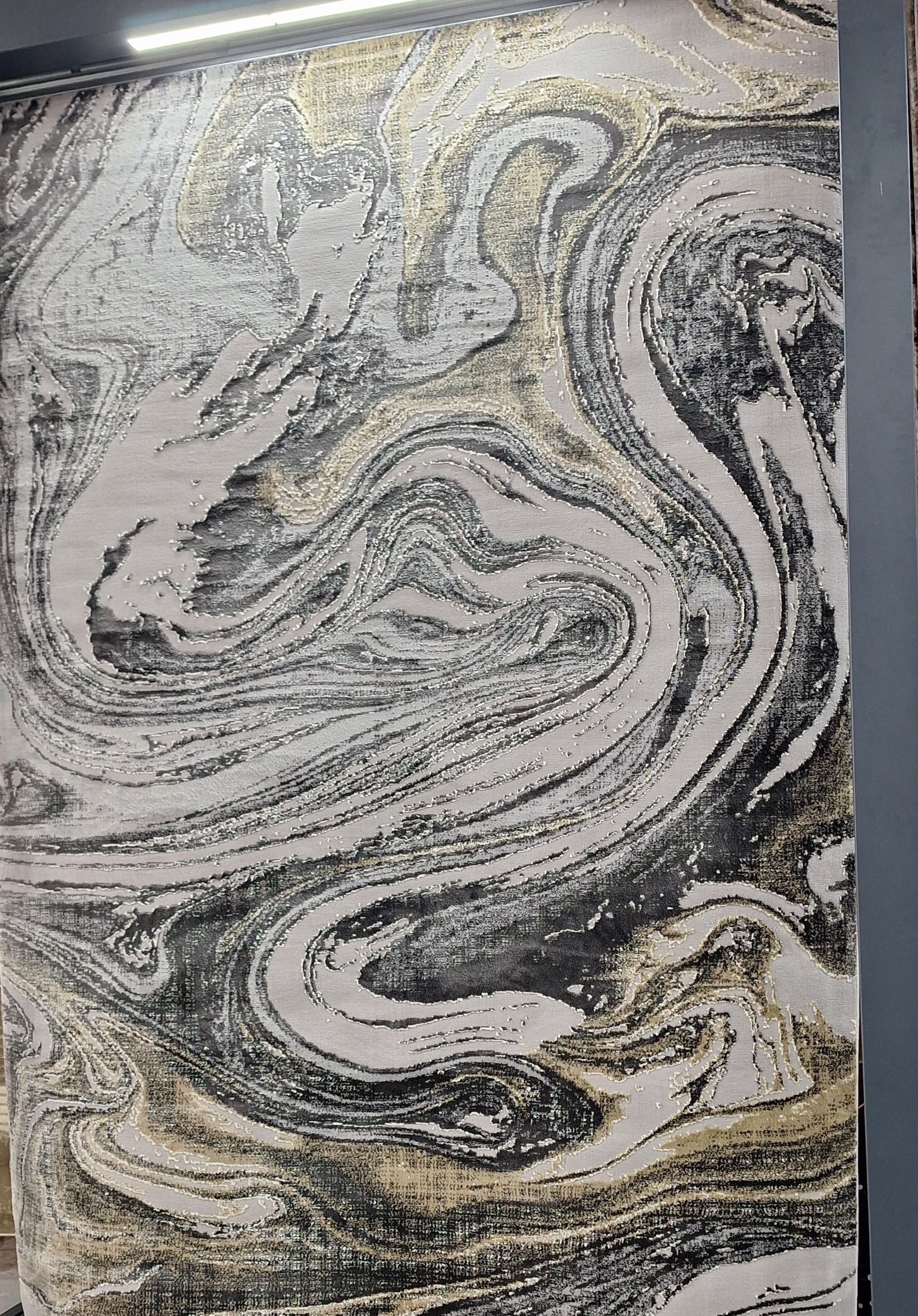  Abstract Marble Swirl Modern Area Rug