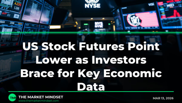US Stock Futures Point Lower as Investors Brace for Key Economic Data