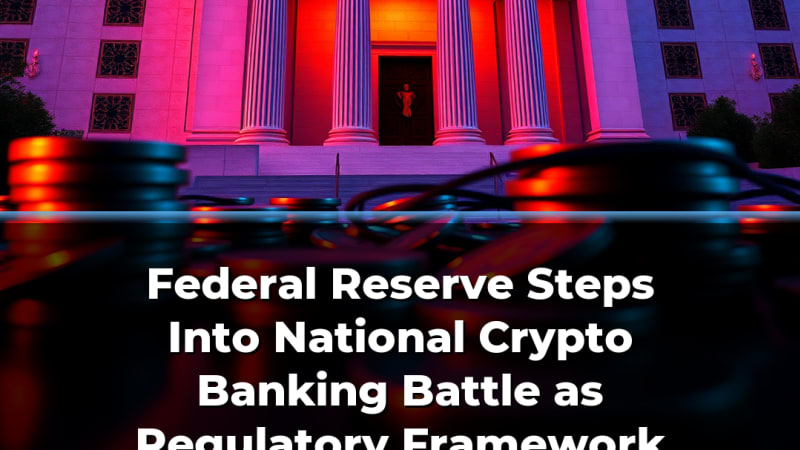 Federal Reserve Steps Into National Crypto Banking Battle as Regulatory Framework Takes Shape