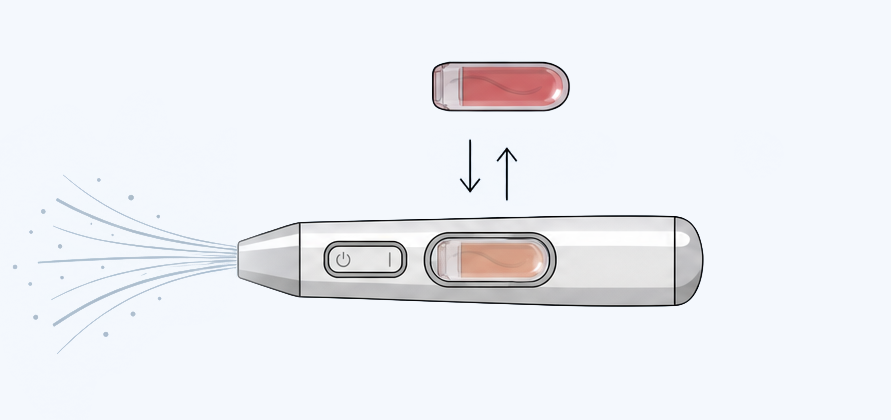 Step 2 – Snap In Your Cartridge