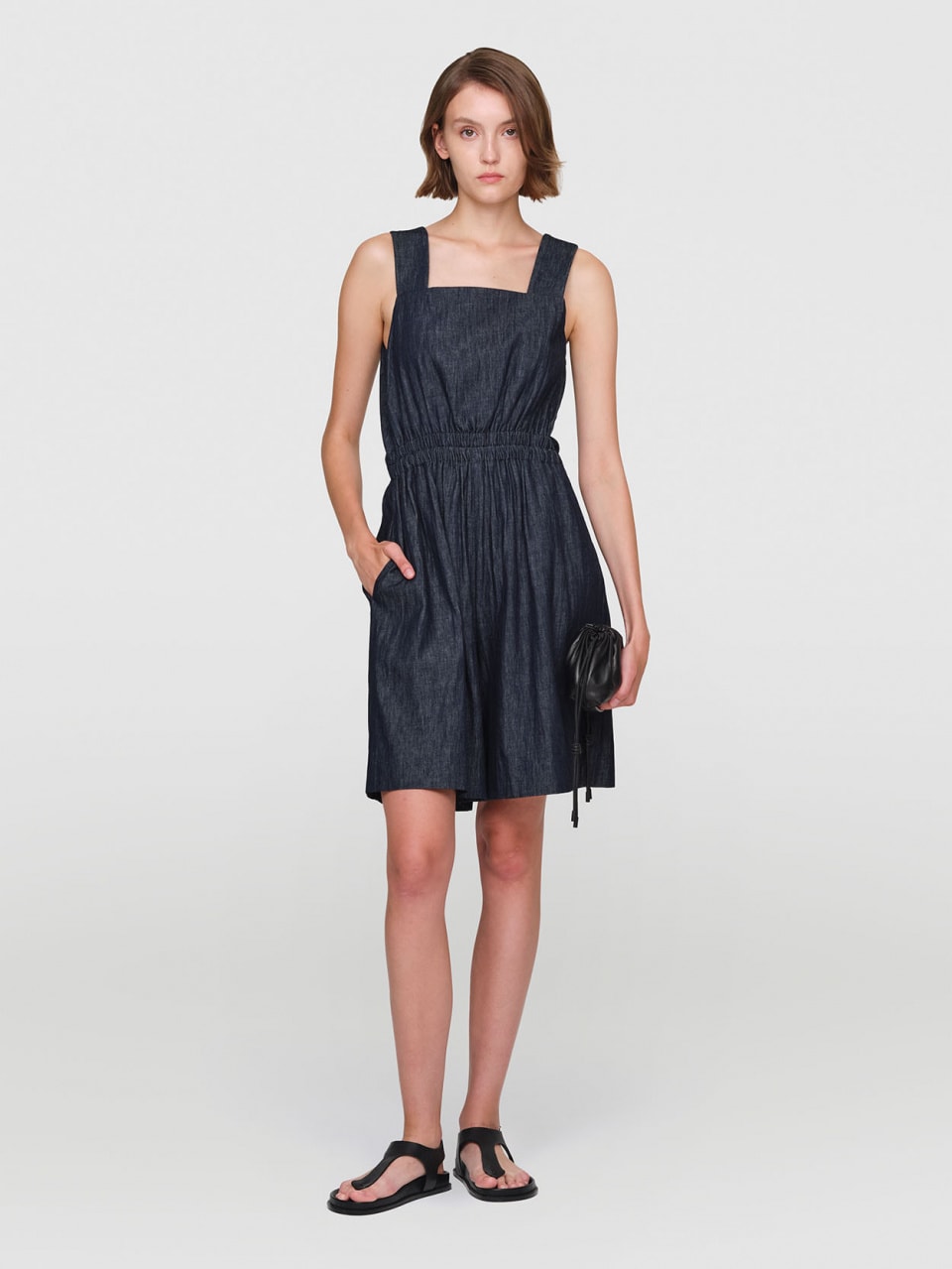 THOMSON Linen Denim Jumpsuit