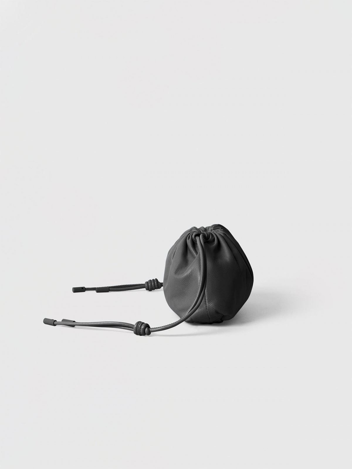 Mini Leather   Pouf   Bag  3