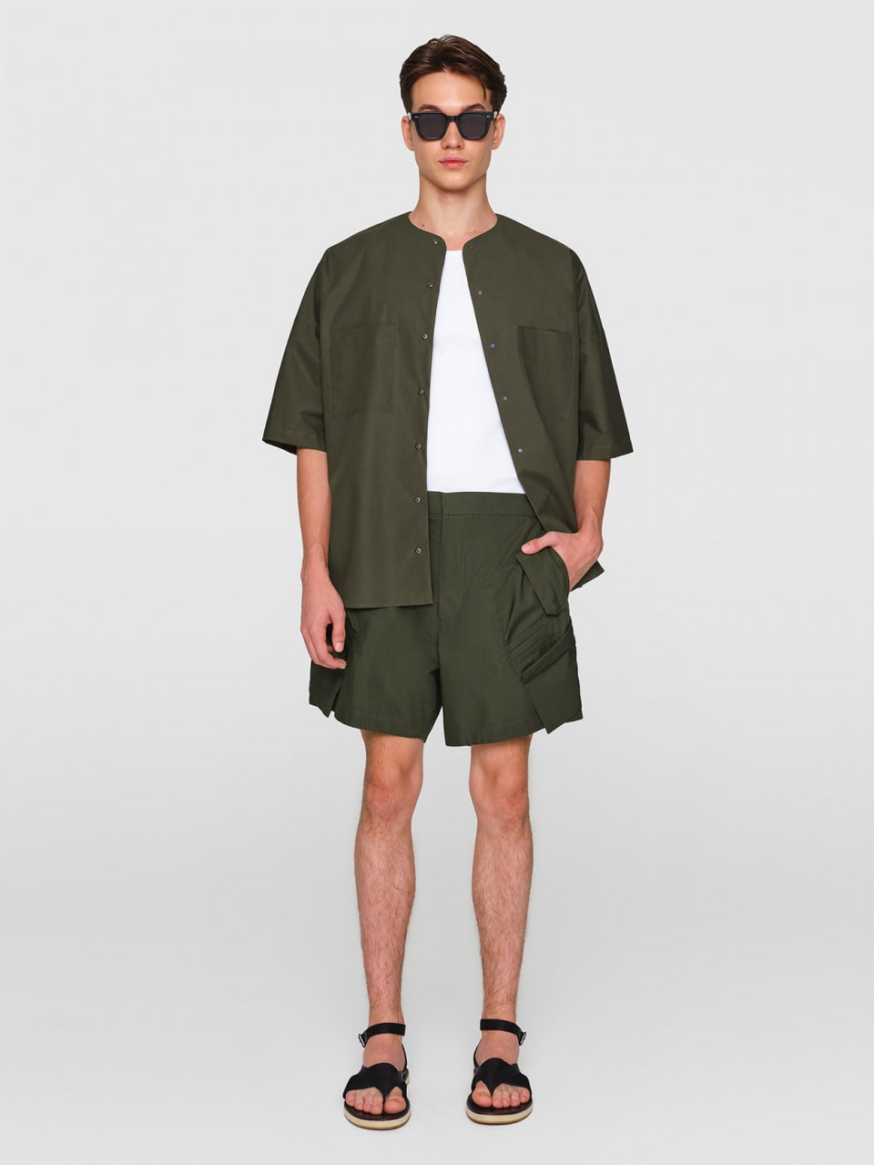 WYOMING Paper Poplin Shorts