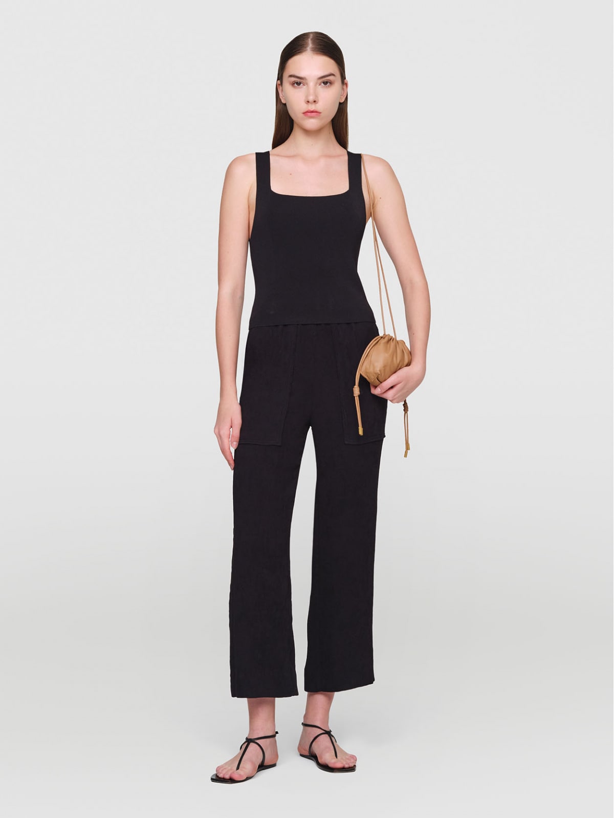 TELIA Plisse Crepe Pants