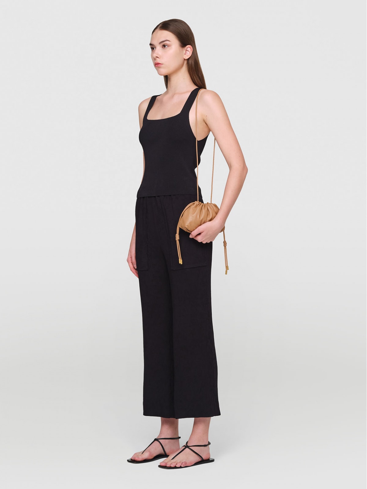 TELIA Plisse Crepe Pants