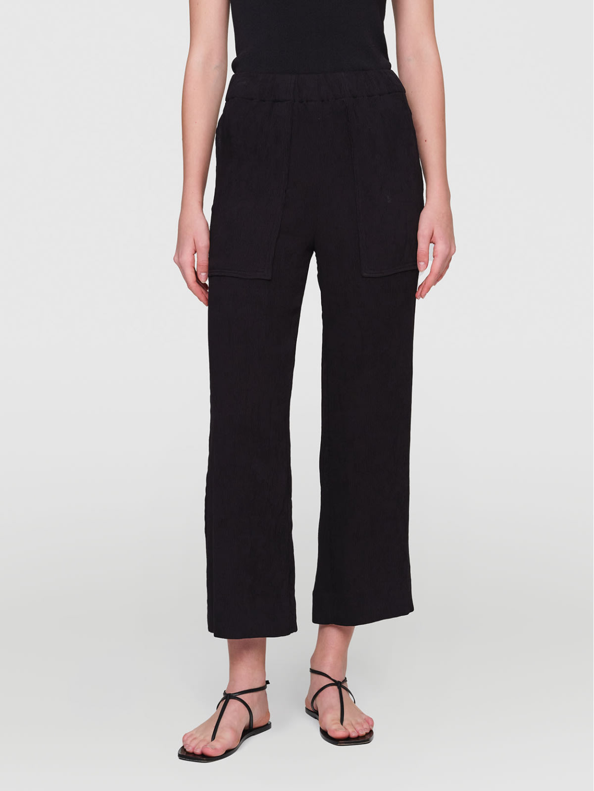 TELIA Plisse Crepe Pants