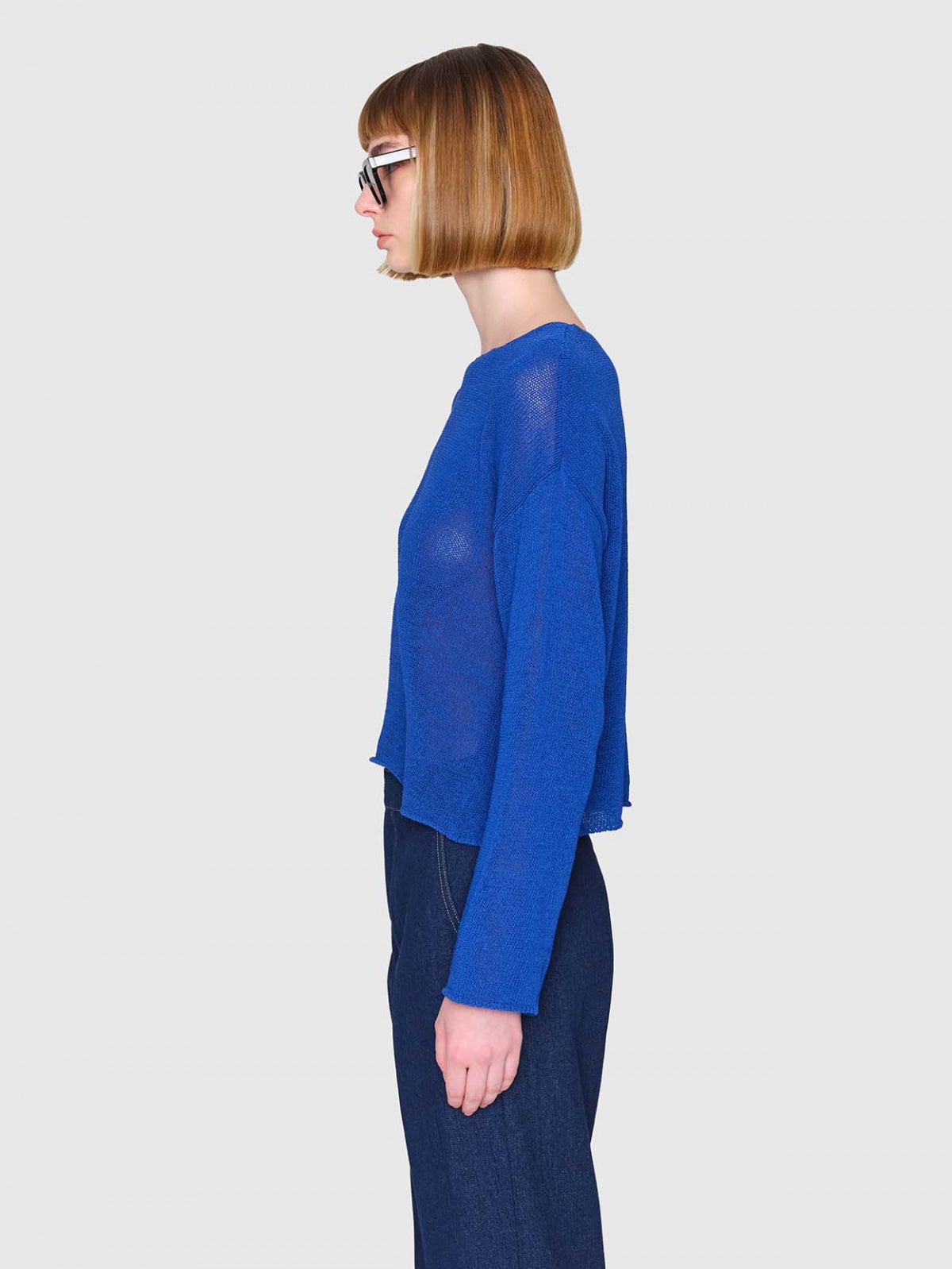 TAYMONT Linen Knit Top