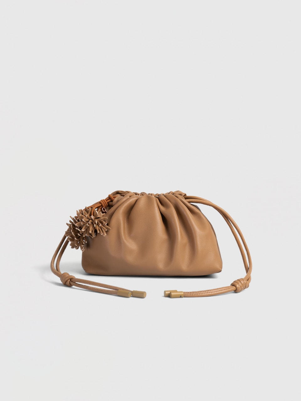 Mini Leather POUF Bag w/ Charm