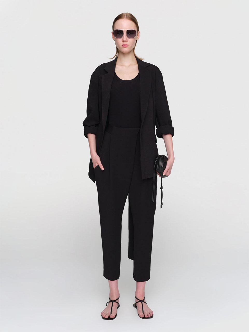 ELLEN Summer Suiting Crop Pants