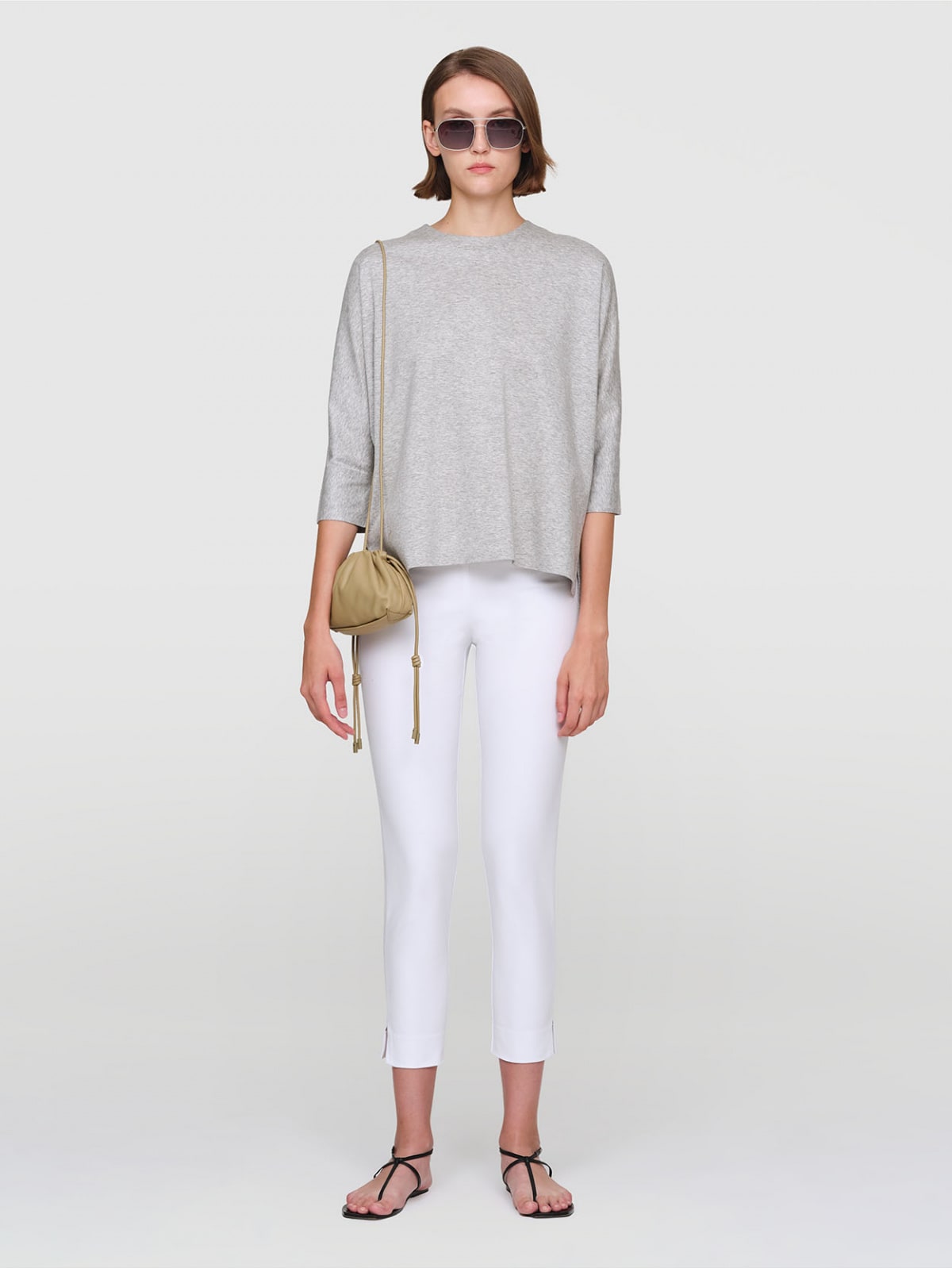 MICHELA Bonded Cotton Pants