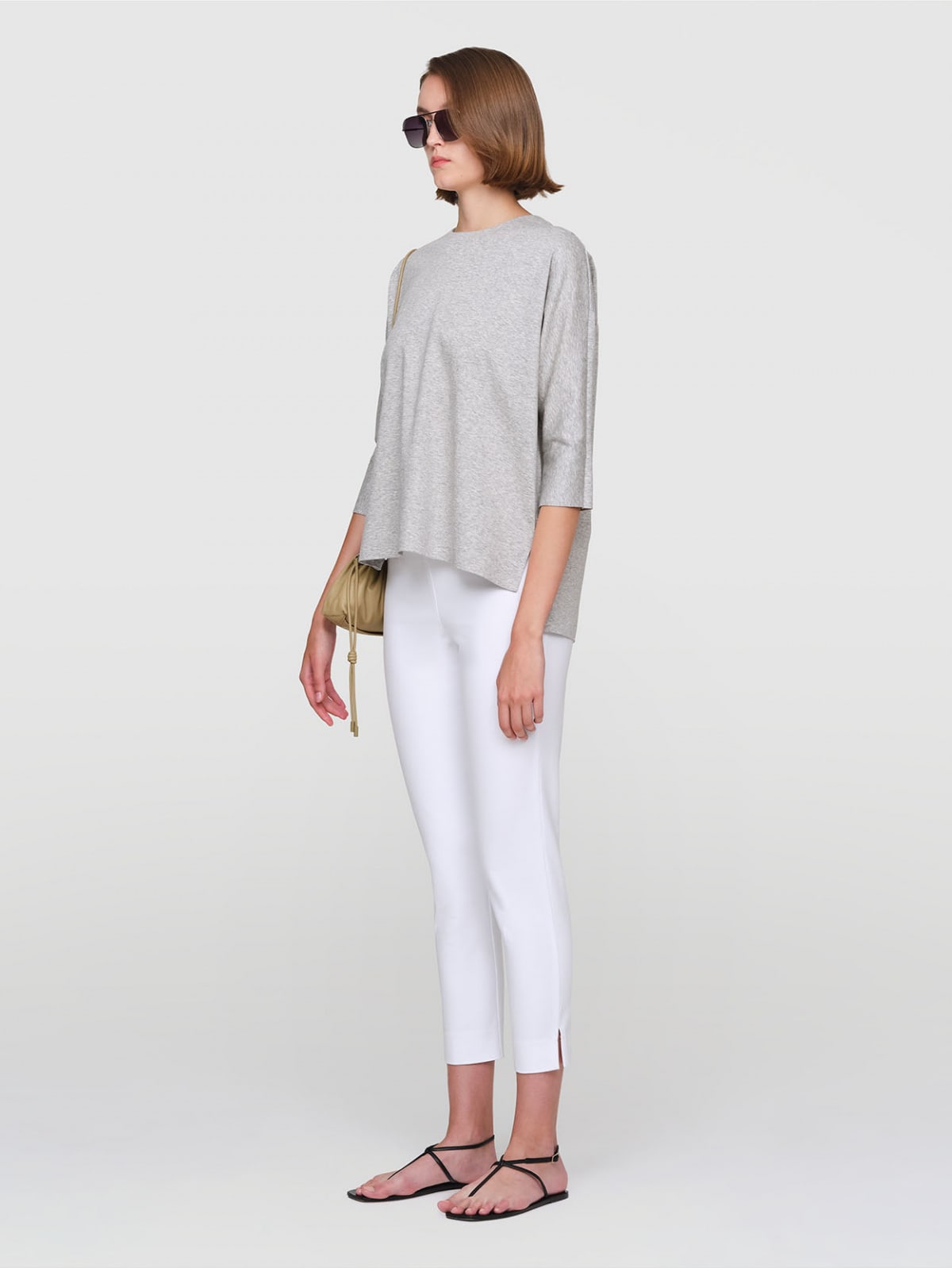 MICHELA Bonded Cotton Pants