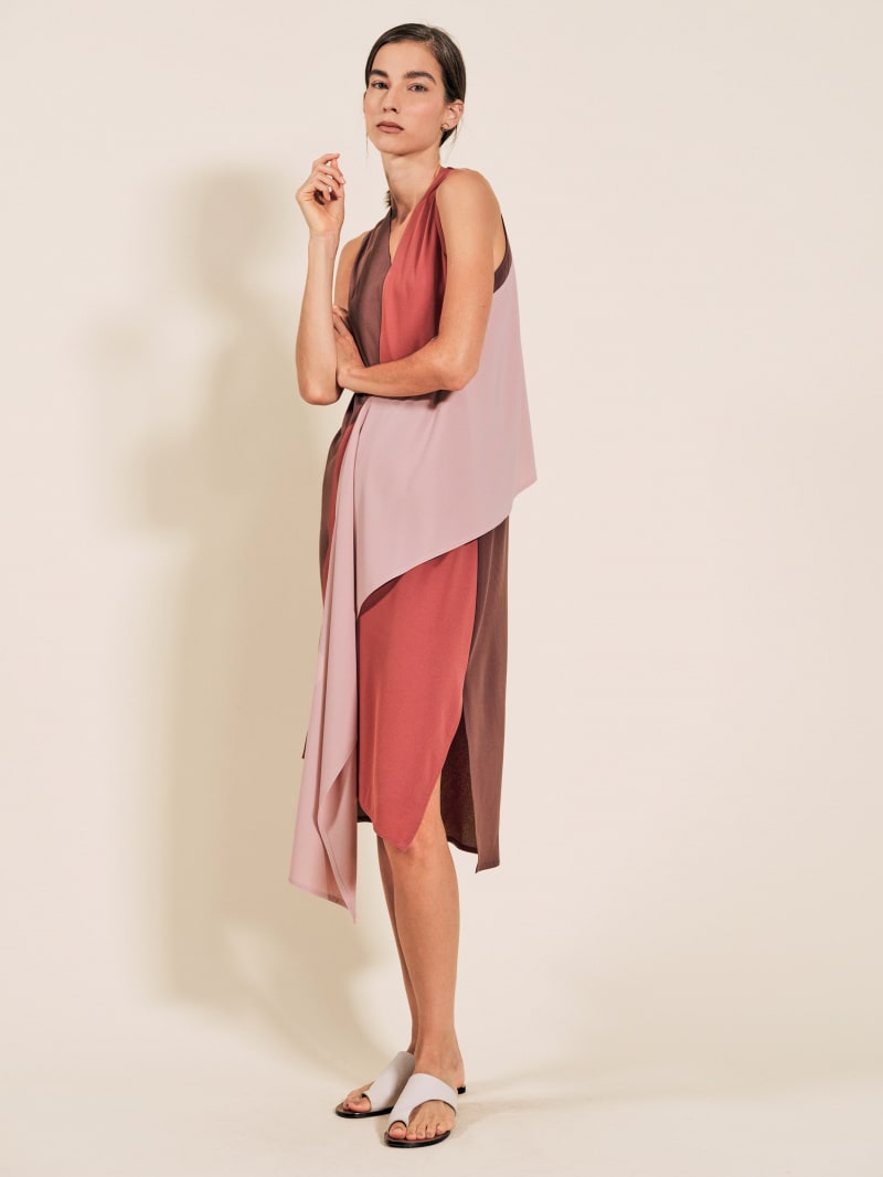 IN GOOD COMPANY - PRISCILLA Crepe Colour Block Dress