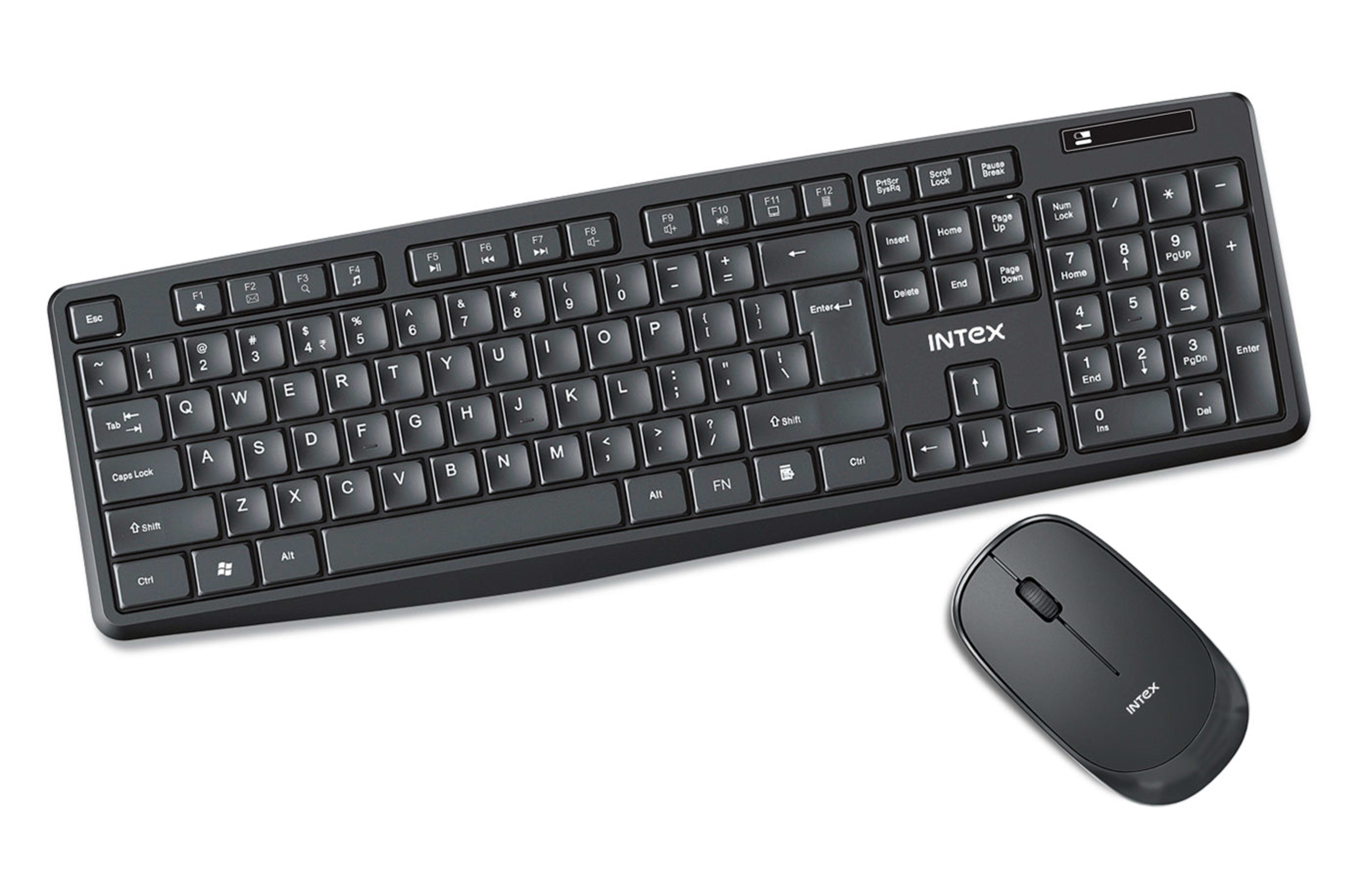 Intex Power New Wireless Keyboard & Mouse Combo | 2.4GHz | Silent Mouse | Spill Resistant