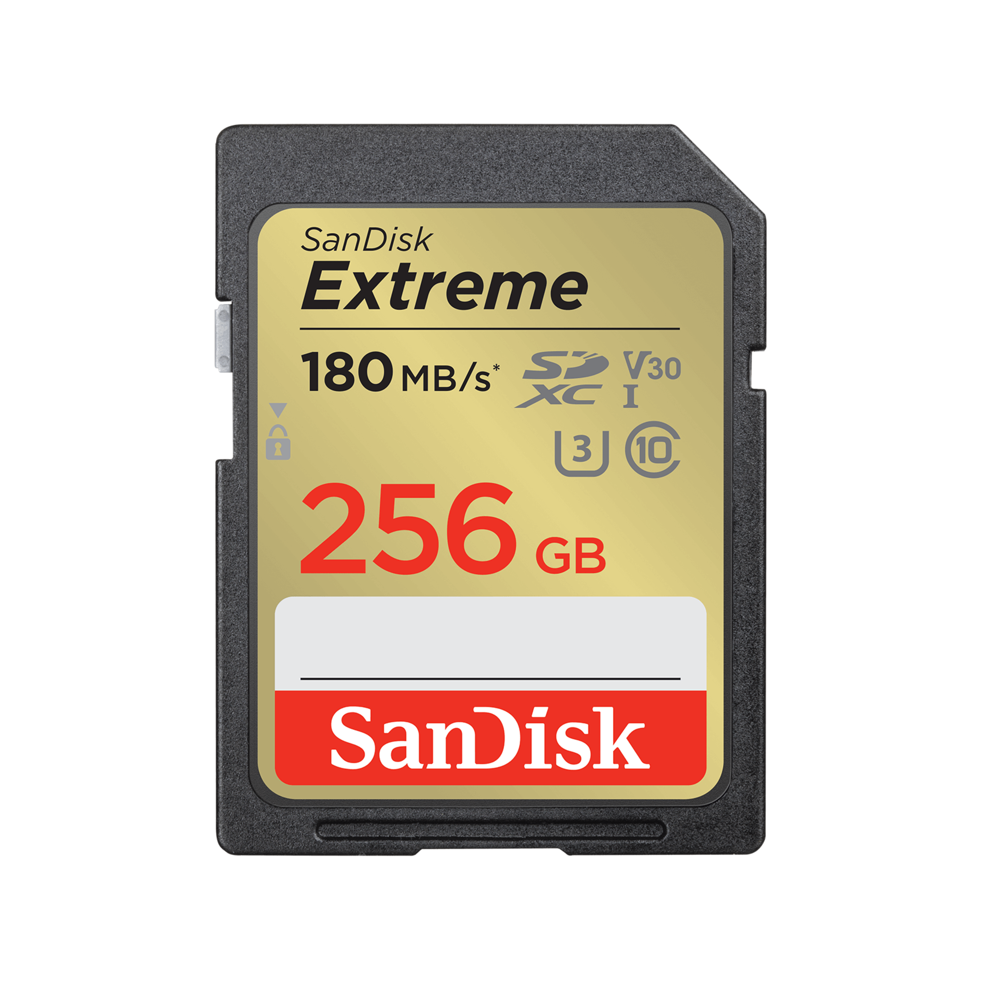 SanDisk Extreme 256GB SDXC UHS-I Card | Up to 180MB/s Read, 130MB/s Write | U3 V30 | 4K UHD