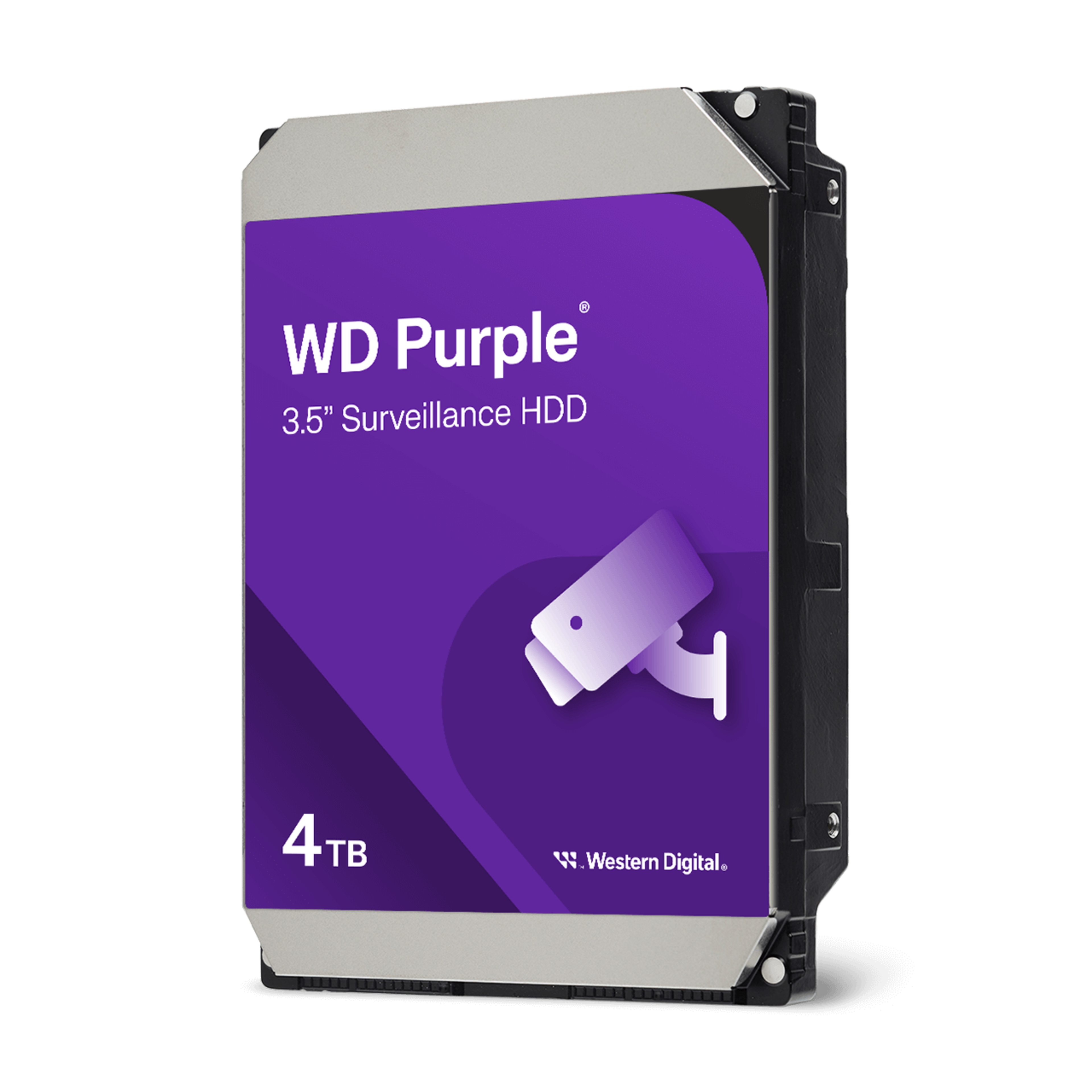 WD Purple 4TB Surveillance Hard Drive | 3.5" SATA 6Gb/s | 128 MB Cache | CCTV DVR/NVR | 3-Year Warranty