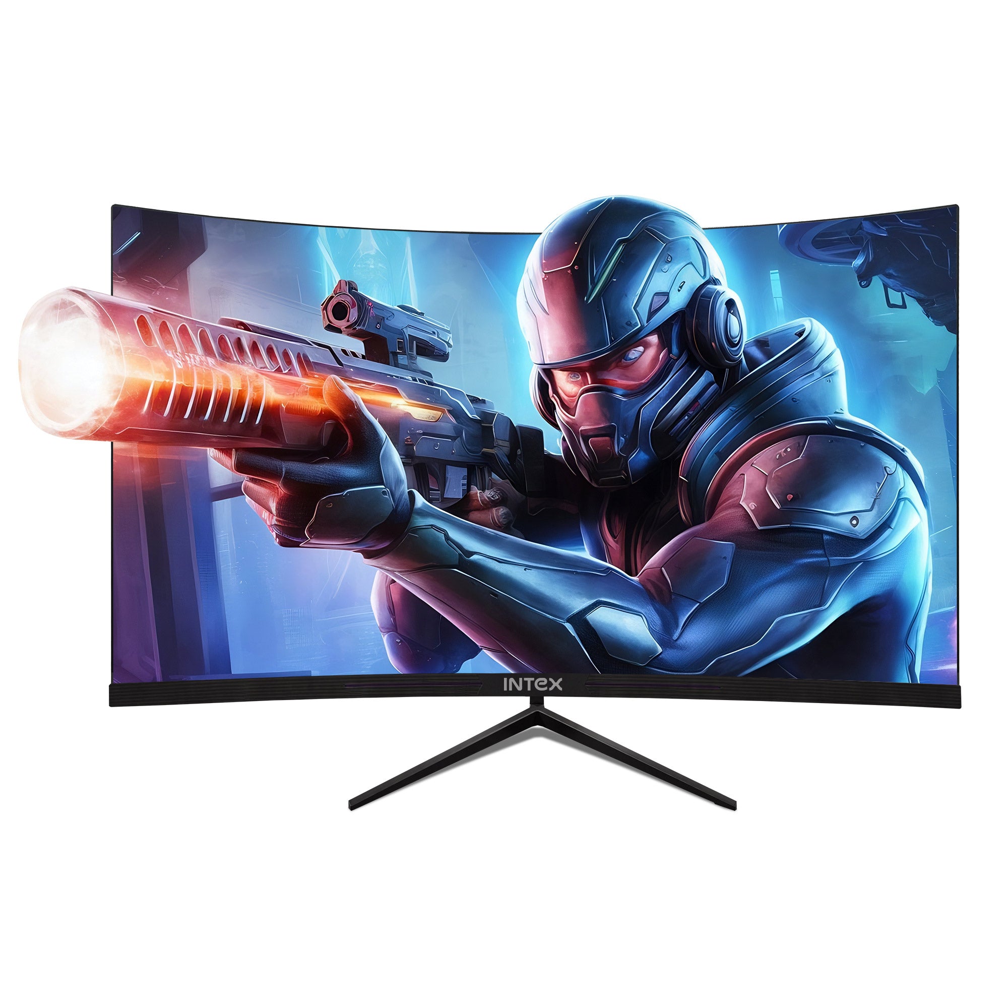 Intex IT-2201C 27" Full HD Curved Monitor | 1500R VA | 100Hz | 5ms | Speakers | HDMI | DP