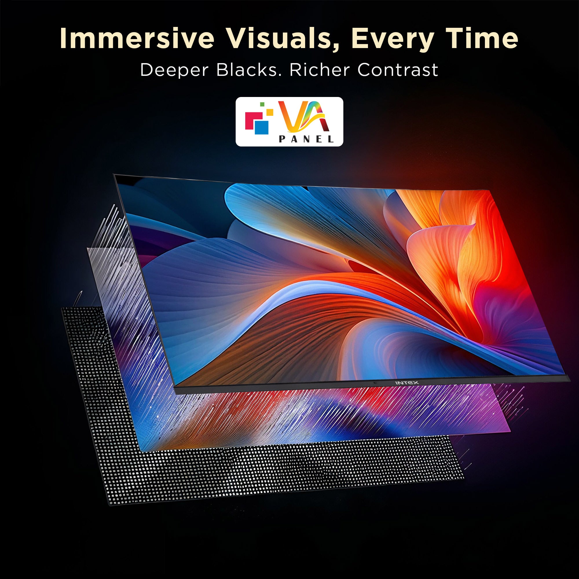Intex IT-3230C 32" Full HD Curved Monitor | 1800R | 100Hz | Speakers | HDMI feature 1