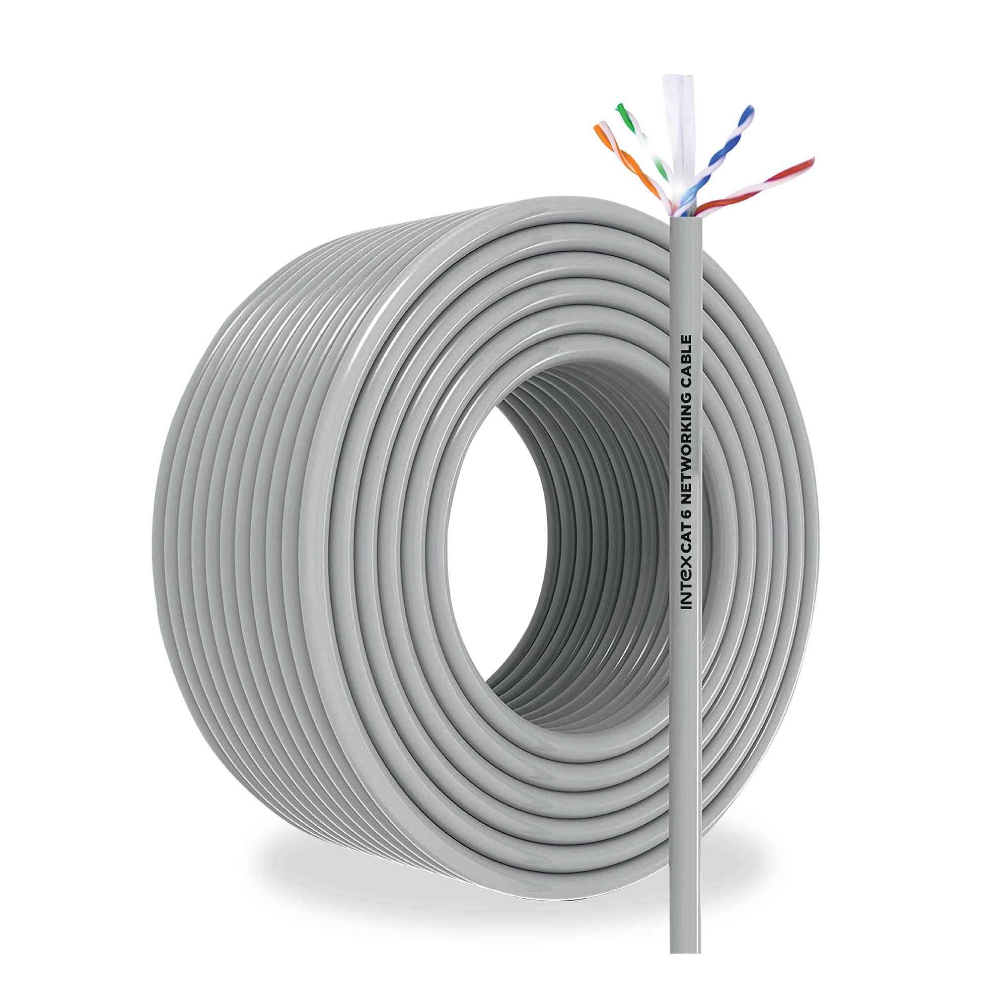 Intex IT-UTPCAT6 CAT6 Indoor UTP LAN Cable | 1Gbps | 250MHz | 24AWG Copper