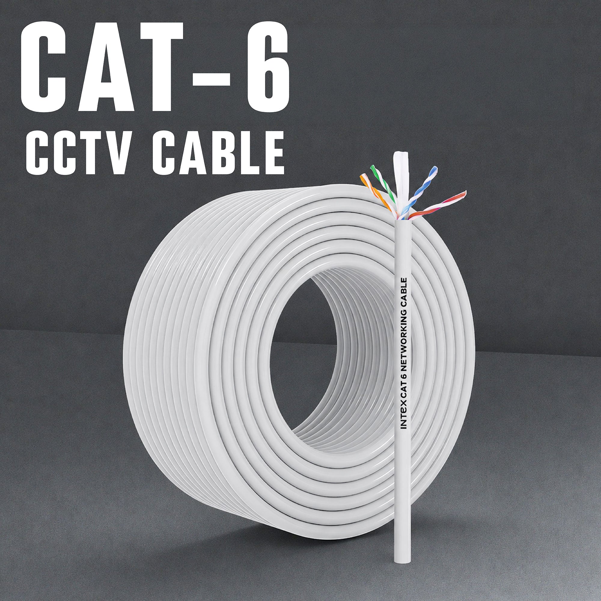 Intex IT-UTPCAT6 CAT6 Indoor UTP LAN Cable | 1Gbps | 250MHz | 24AWG Copper feature 1