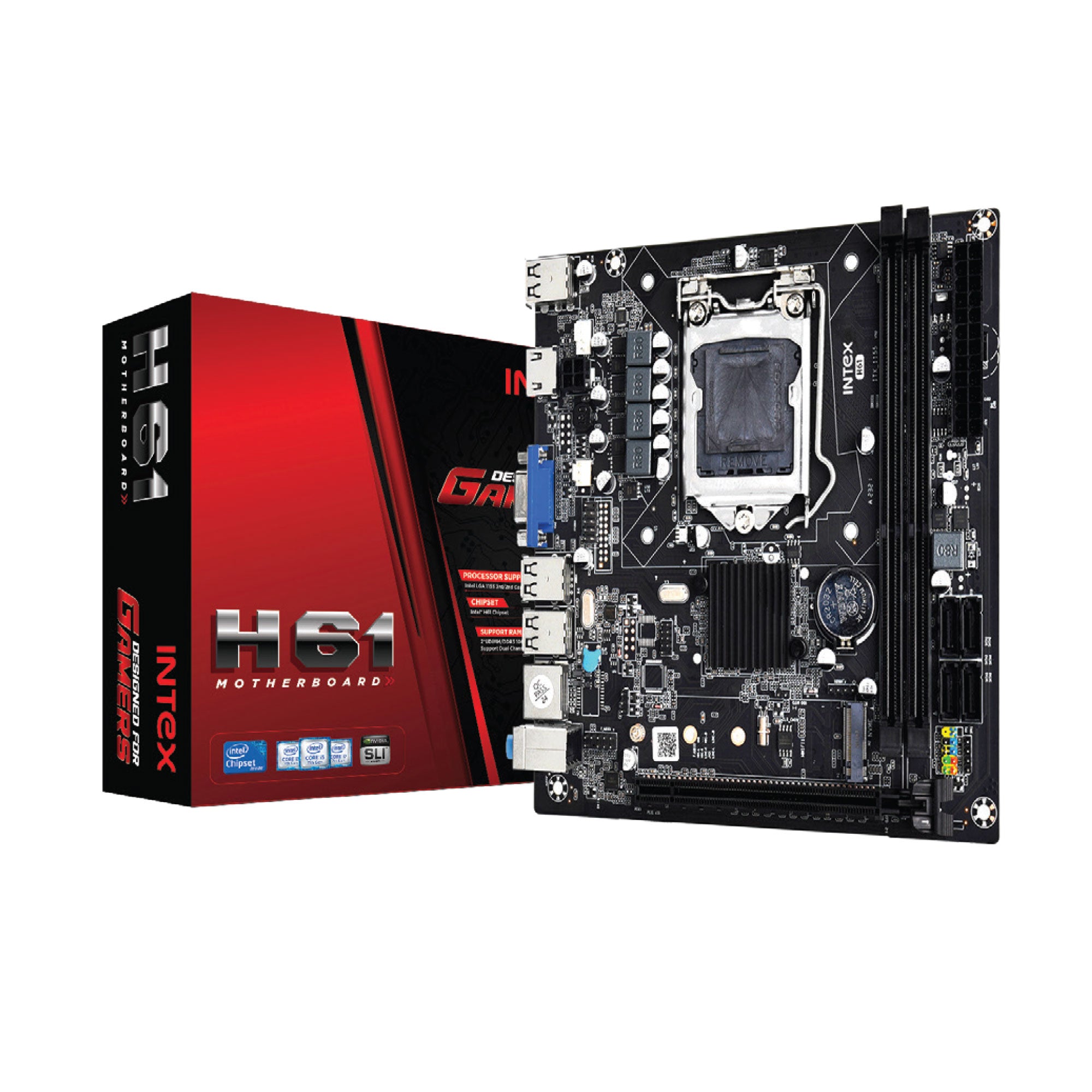 Intex H81 Motherboard | LGA1150 | DDR3 | HDMI | VGA | USB 3.0