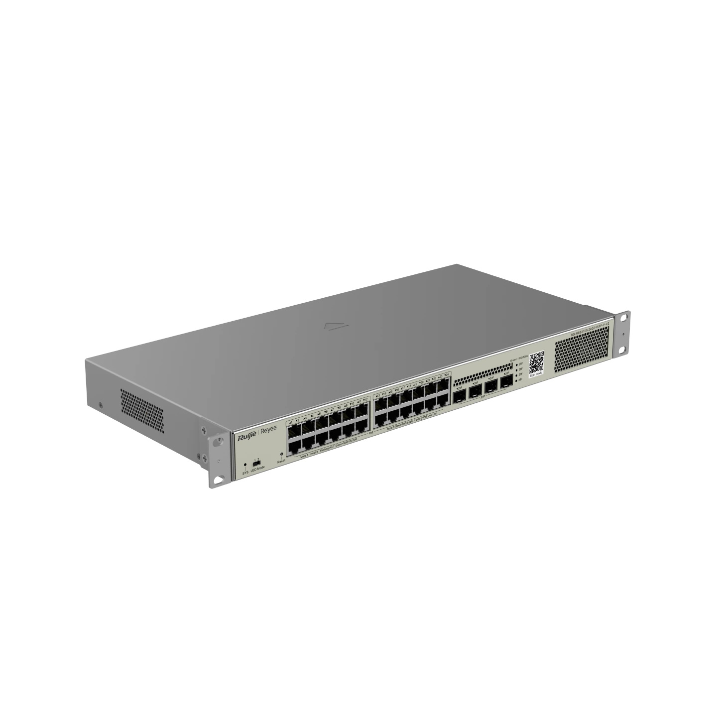 Ruijie Reyee RG-NBS3100-24GT4SFP-P-V2 28-Port Gigabit Layer 2 Cloud Managed PoE Switch | 370W PoE | 4 SFP Uplink | 19" Rack-mount feature 1