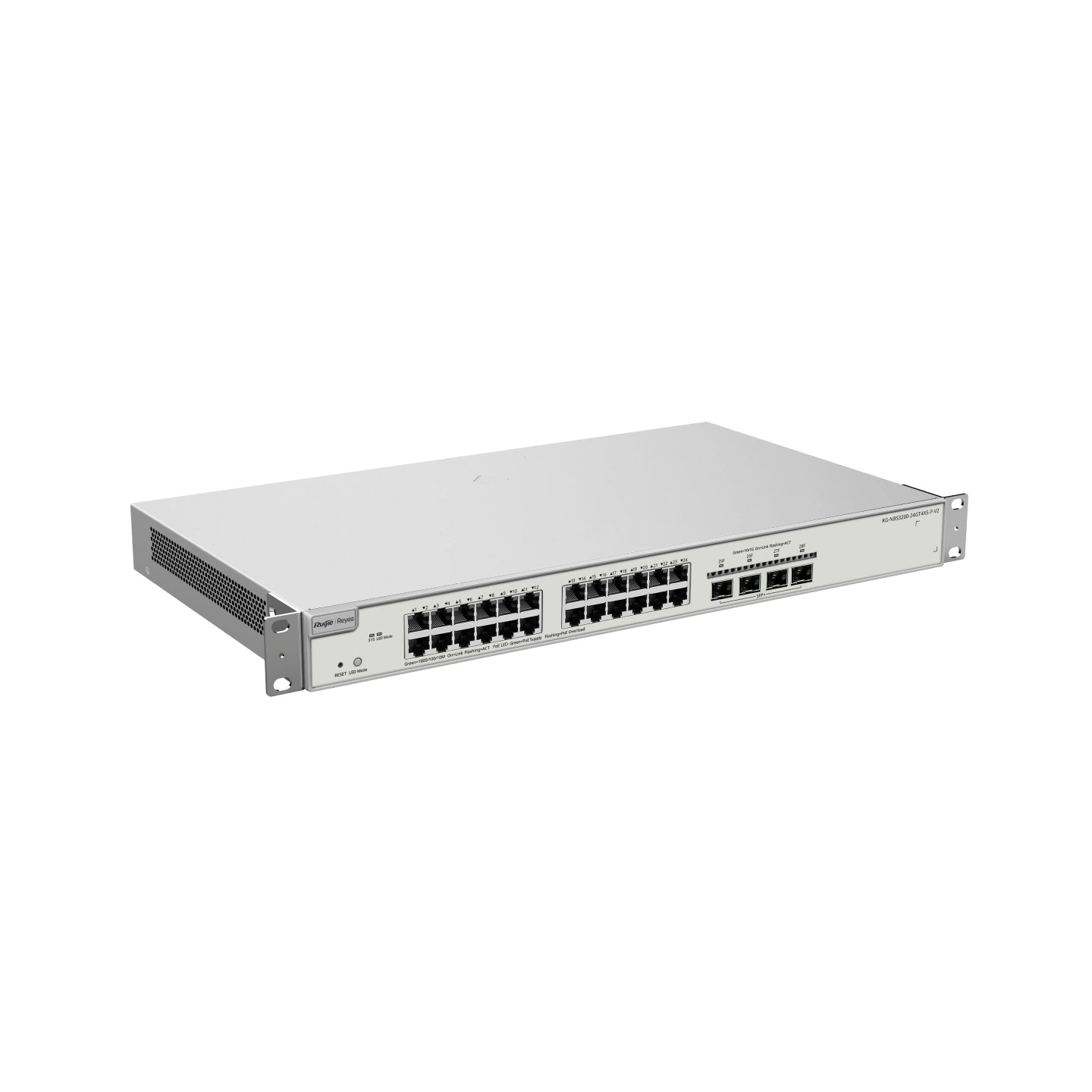 Ruijie Reyee RG-NBS3200-24GT4XS-P-V2 24-Port Gigabit Layer 2+ Cloud Managed PoE Switch | 4 x 10G Uplinks | 370W PoE | 4 x 10G SFP+ Uplink | Metal Case | 19" Rack-mount feature 4