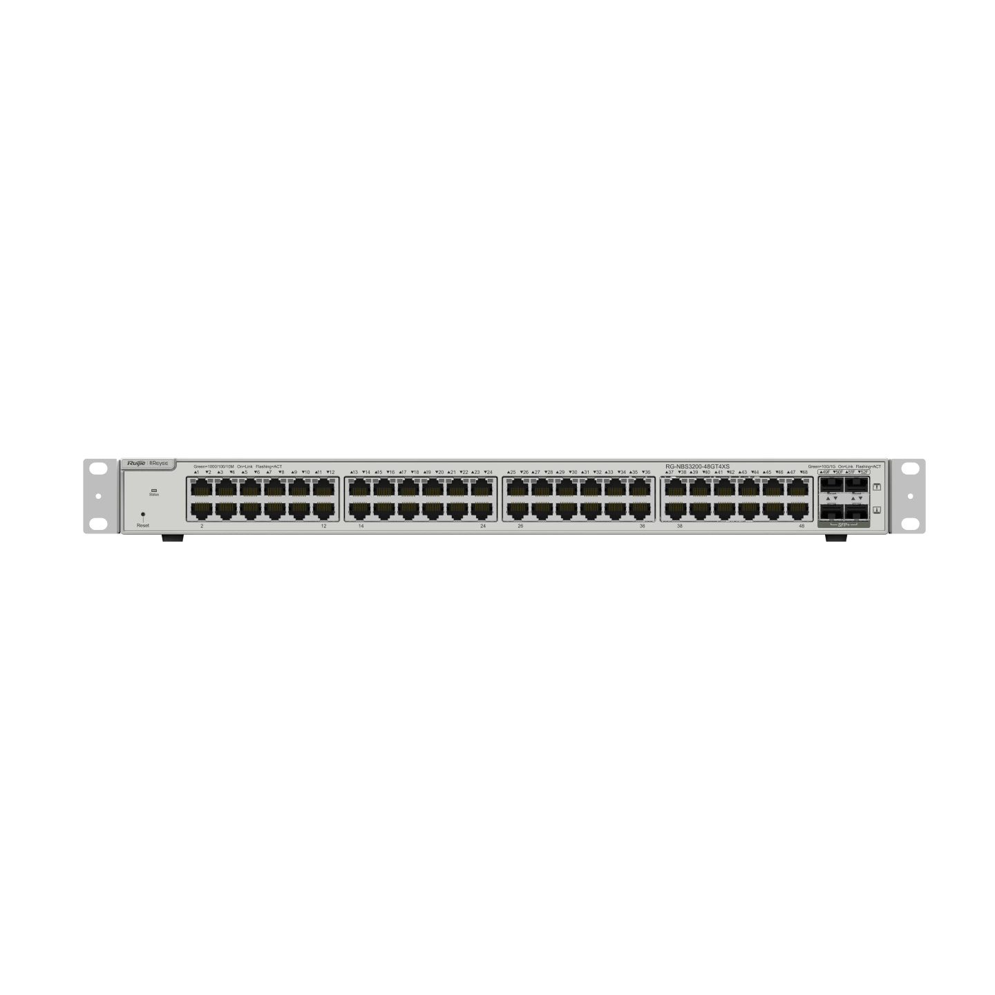 Ruijie Reyee RG-NBS3200-48GT4XS 48-Port Gigabit Layer 2 Managed Switch | 4 x 10G Uplinks | 4 x 10G SFP+ Uplink | Metal Case | 19" Rack-mount