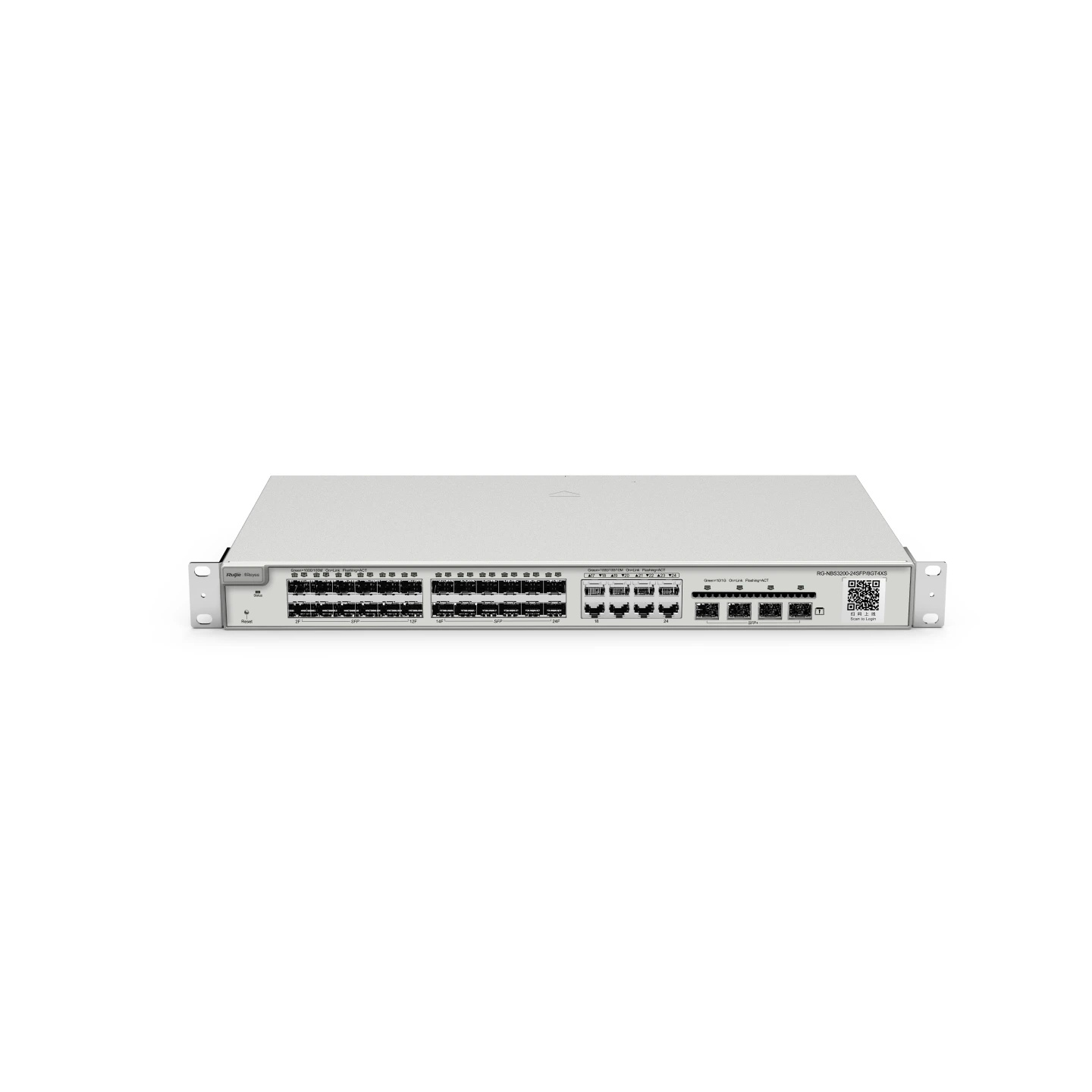 Ruijie Reyee RG-NBS3200-24SFP/8GT4XS 24-Port Gigabit SFP with 8 combo RJ45 ports Layer 2 Managed Switch | 4 x 10G | 24 SFP Uplink | Metal Case | 19" Rack-mount feature 4