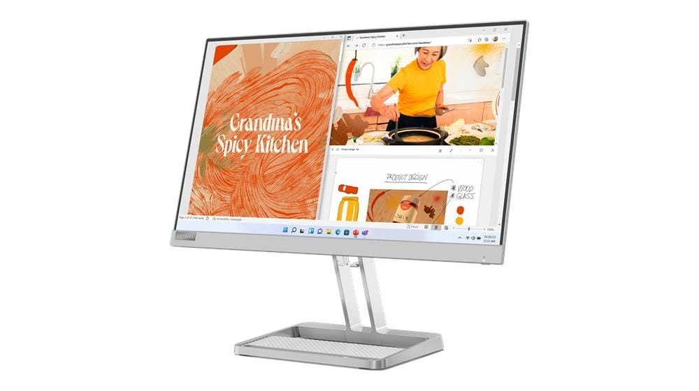 Lenovo L22i-40 21.5" FHD IPS Monitor | 75Hz | 99% sRGB | Speakers | AMD FreeSync | 3-Year Warranty feature 1