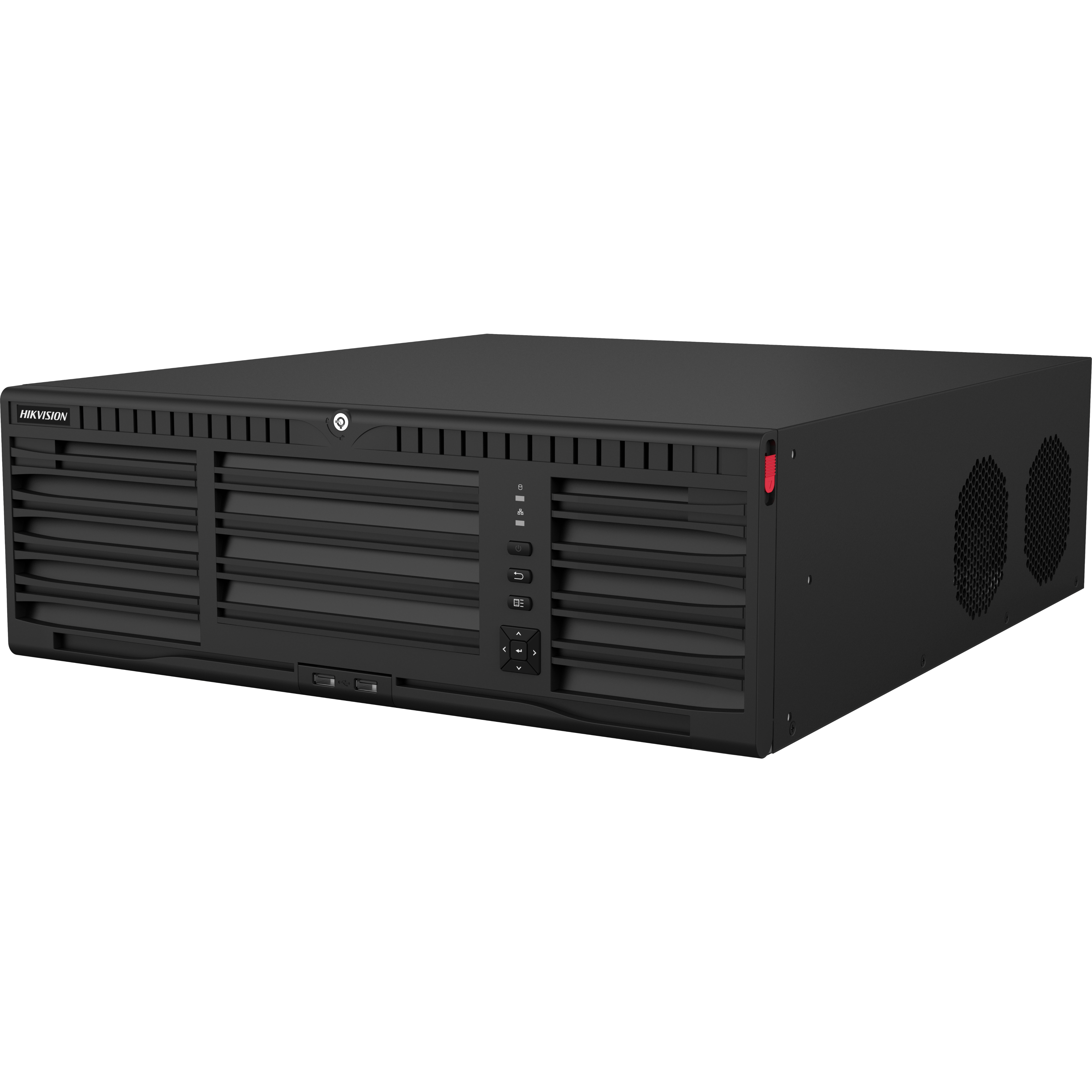Hikvision DS-96128NI-M16 128-Channel 8K 16-SATA NVR | 128-ch IP | 400 Mbps Incoming | 16 SATA | Up to 20TB per HDD | 8K HDMI