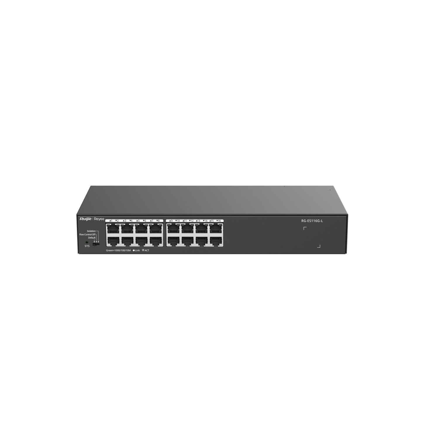 Ruijie Reyee RG-ES116G-L 16-Port Gigabit Unmanaged Switch | Reyee Cloud Monitoring | Metal Case feature 1