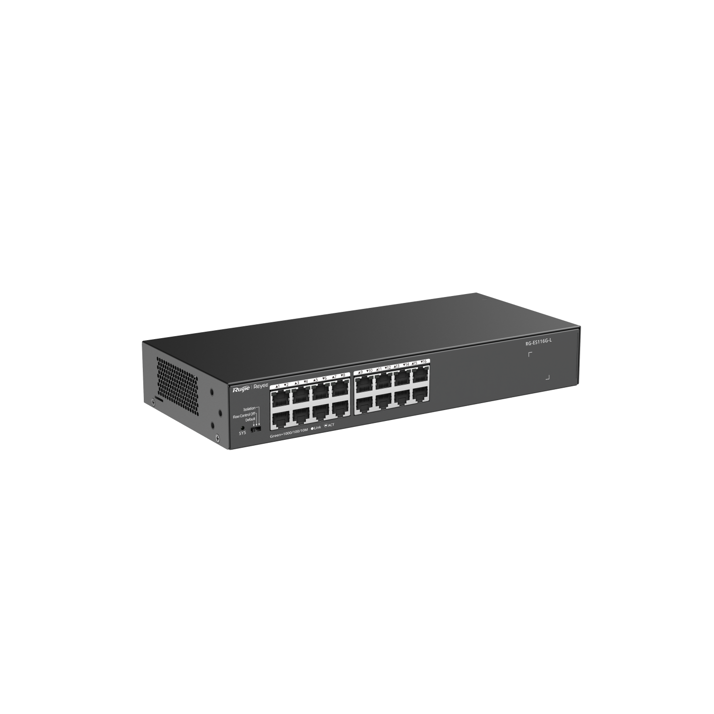 Ruijie Reyee RG-ES116G-L 16-Port Gigabit Unmanaged Switch | Reyee Cloud Monitoring | Metal Case feature 3
