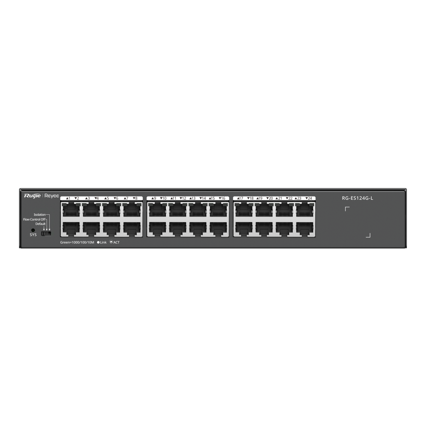 Ruijie Reyee RG-ES124G-L 24-Port Gigabit Unmanaged Switch | Reyee Cloud Monitoring | Metal Case