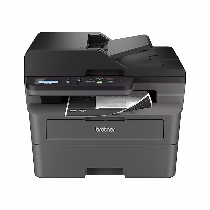 Brother DCP-L2640DW Compact Wireless Black & White Laser Printer, All-In-One