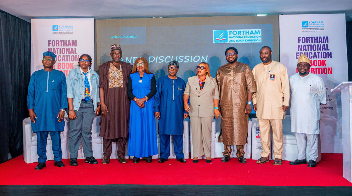 Speakers and guests after the panel discussion