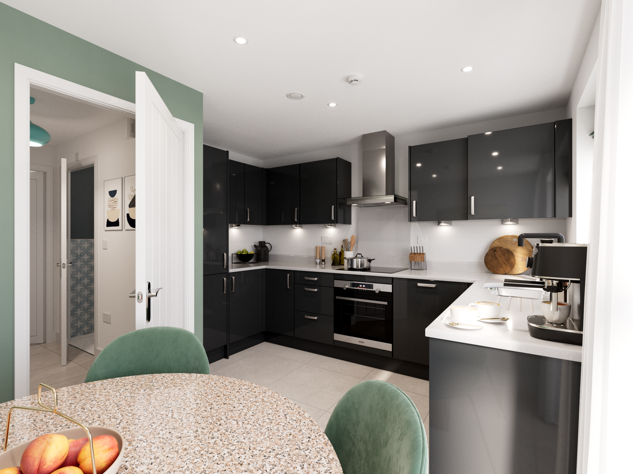 The Saunton interior