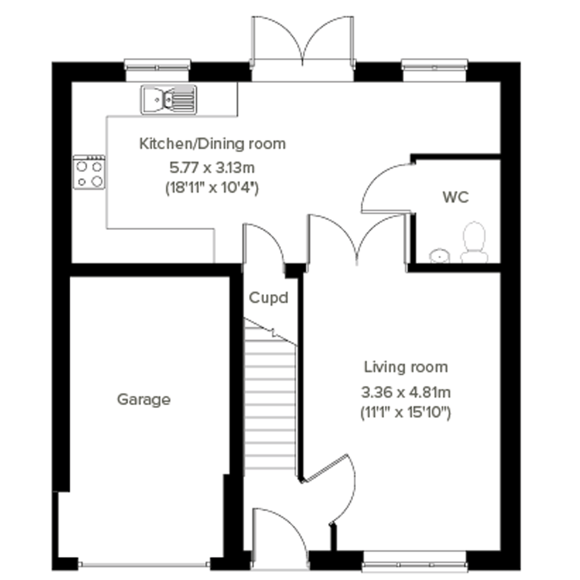 The Gisburn floorplan