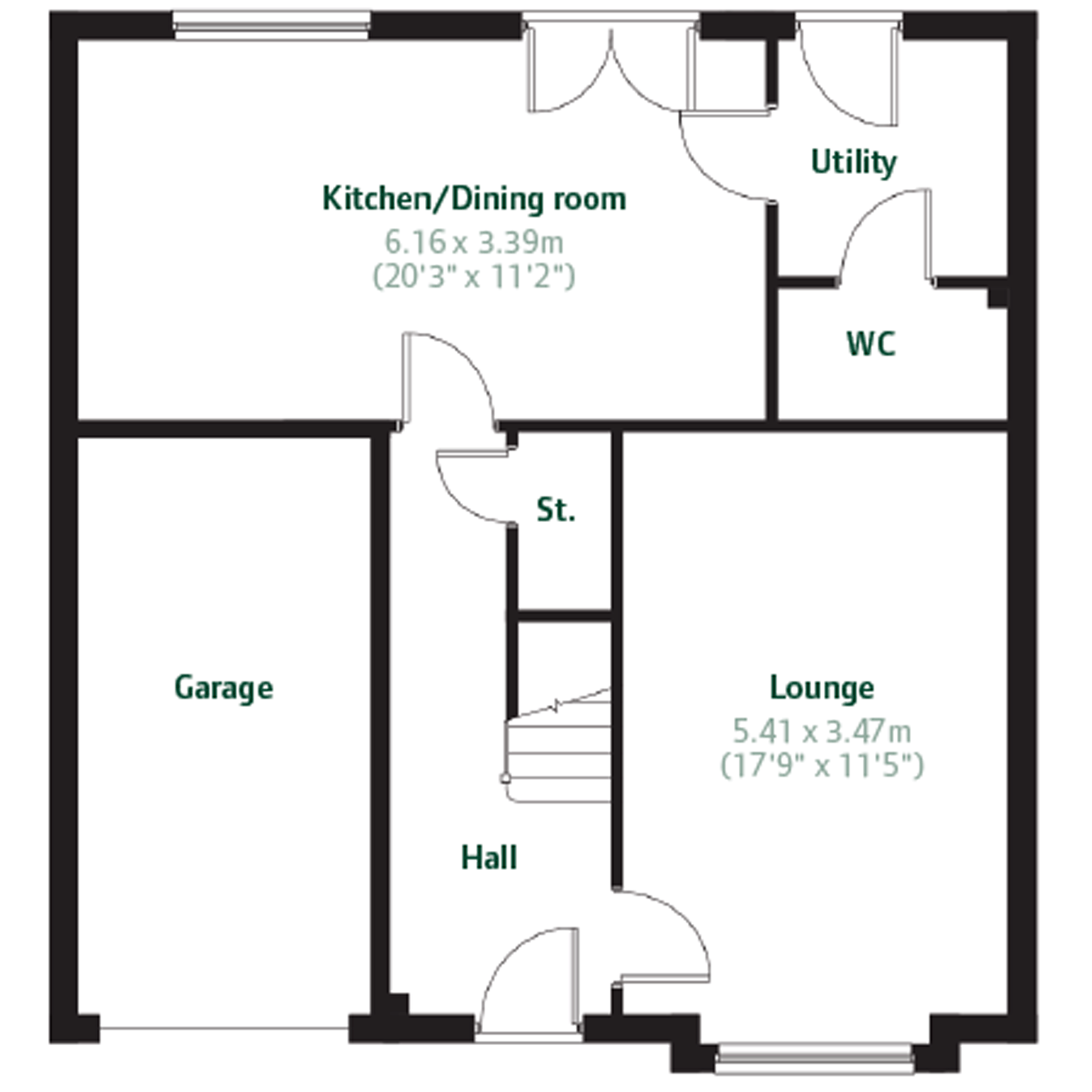 The Whithorn floorplan