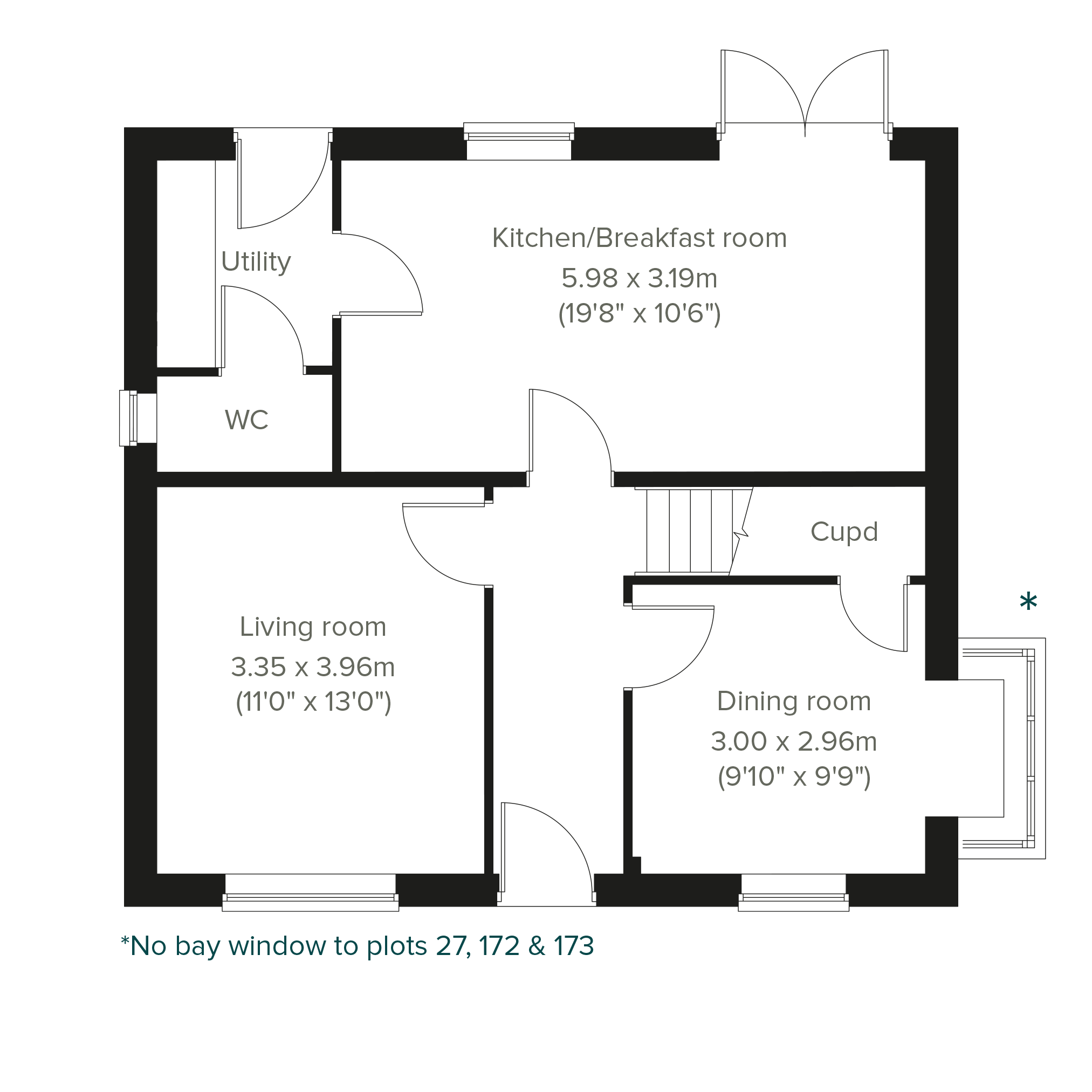 The Whiteleaf floorplan