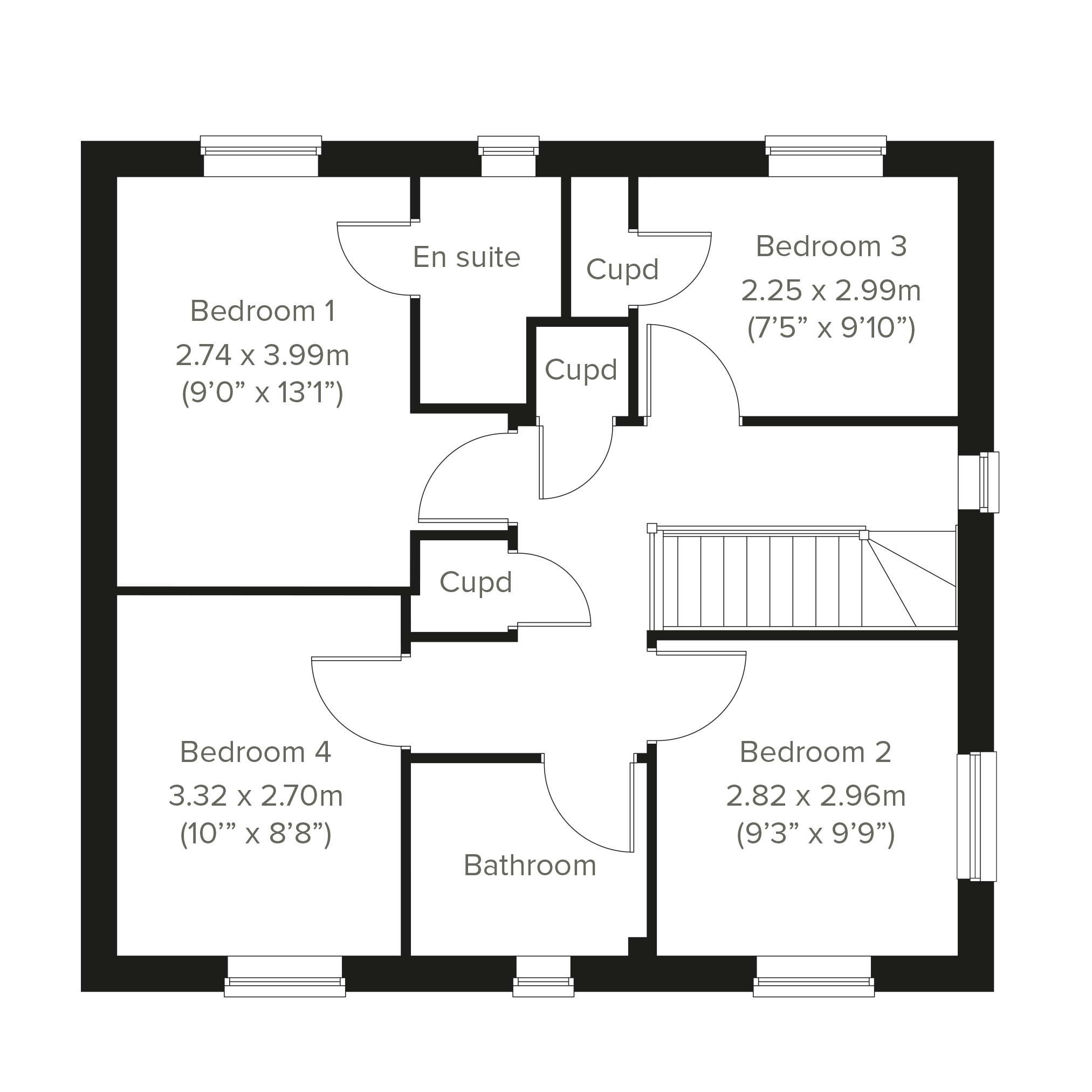 The Whiteleaf floorplan