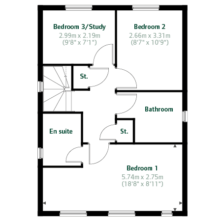The Grasmere floorplan