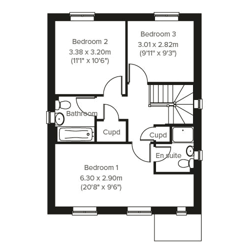 The Delamare floorplan