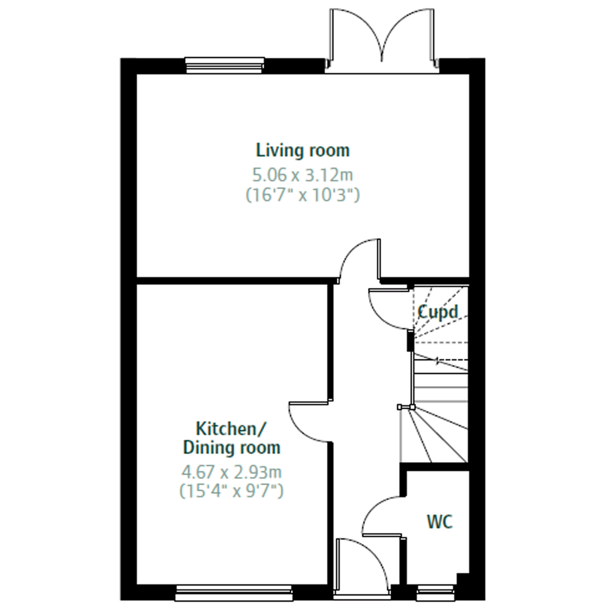The Leicester floorplan