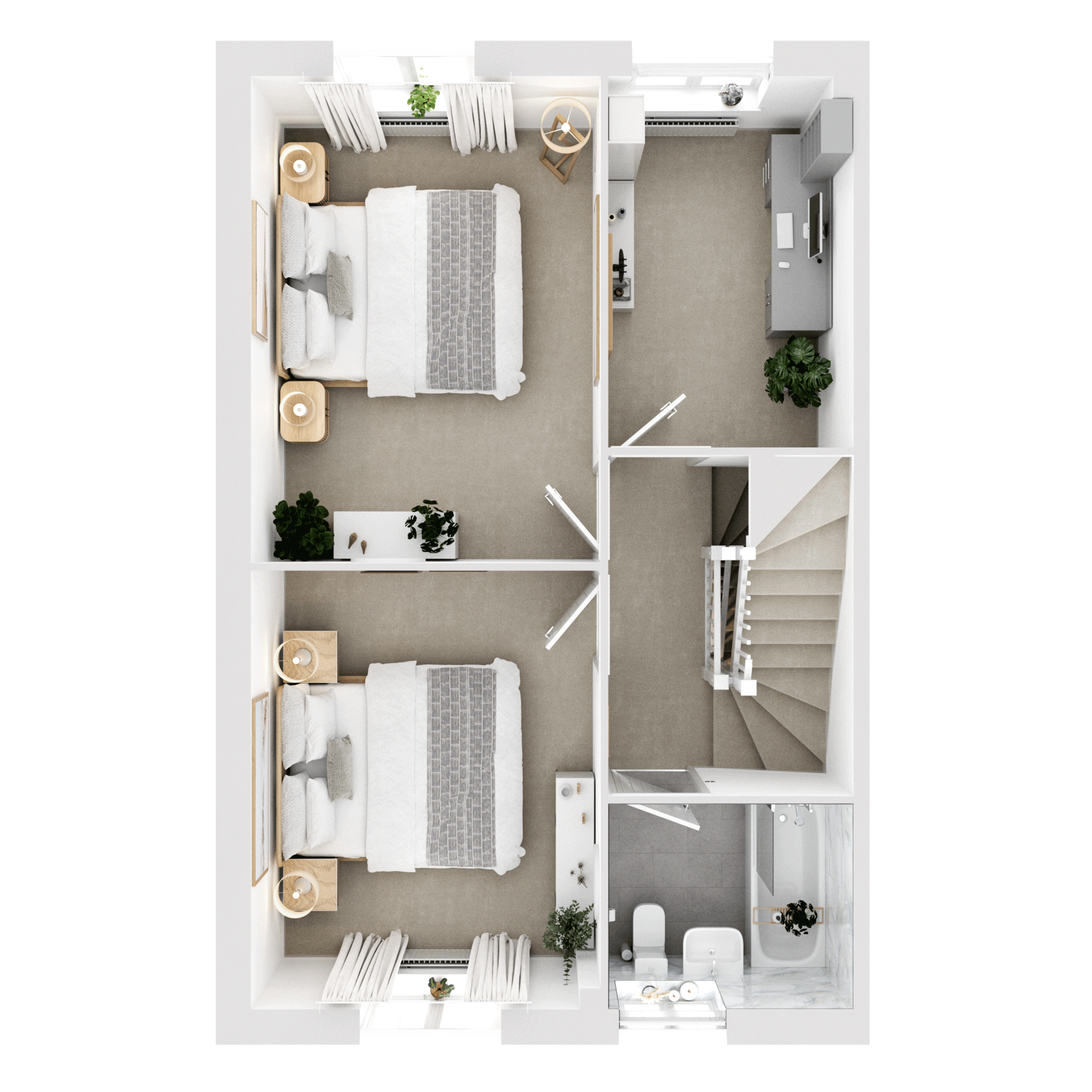 The Leicester floorplan