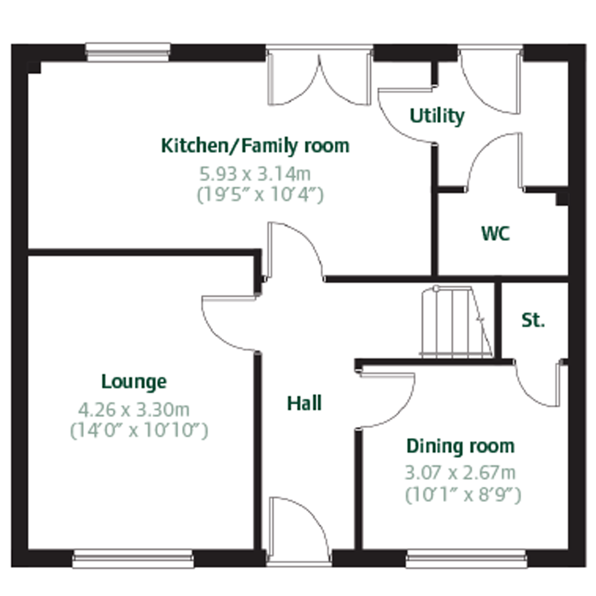 The Ettrick floorplan