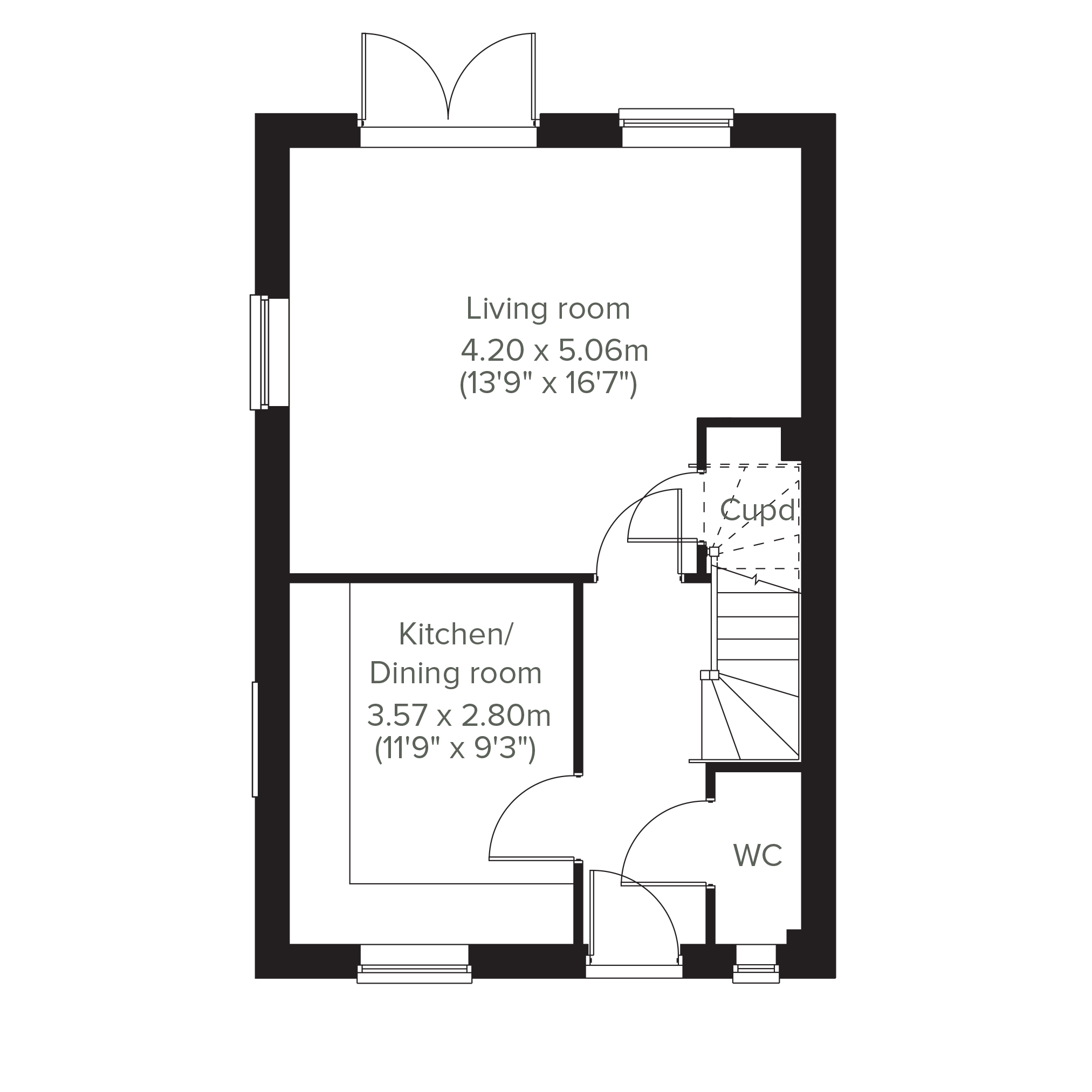 The Foxcote floorplan