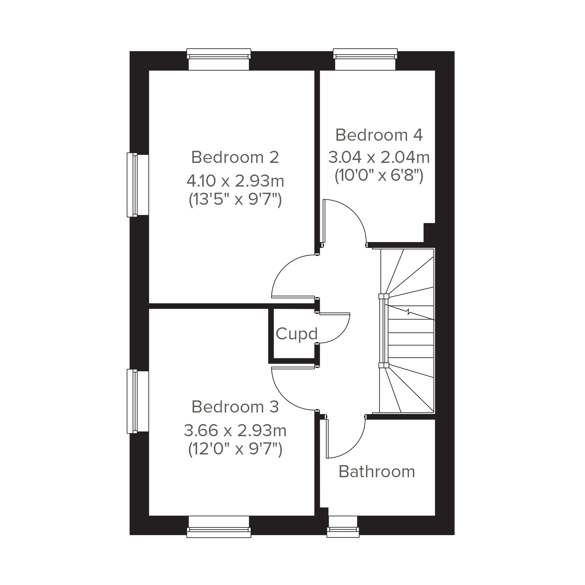 The Foxcote floorplan
