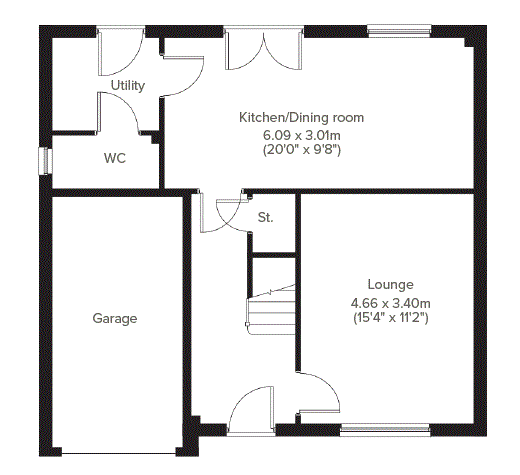 The Thornwood floorplan